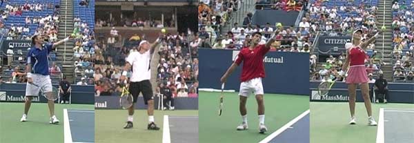 tennis serve sequence